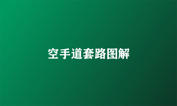 空手道套路图解
