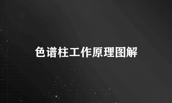色谱柱工作原理图解
