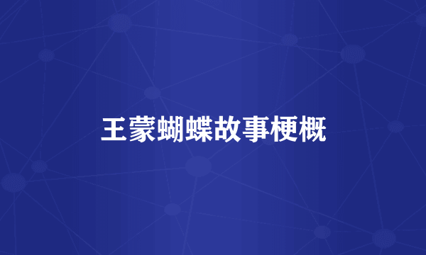 王蒙蝴蝶故事梗概