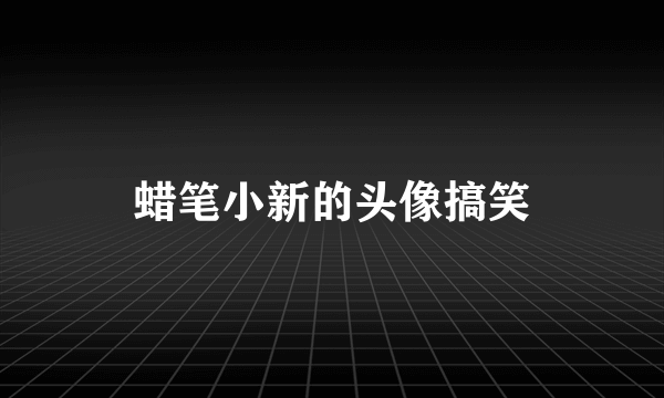 蜡笔小新的头像搞笑