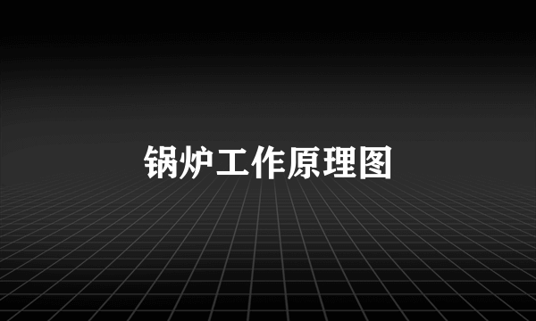 锅炉工作原理图