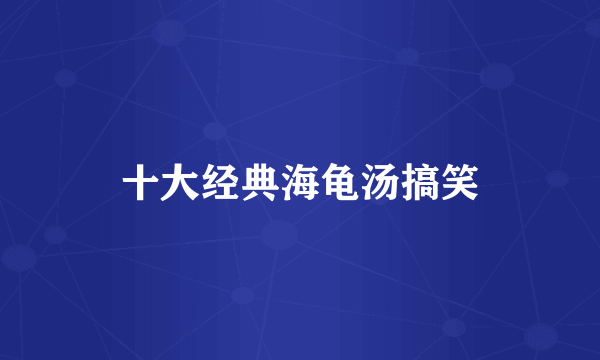 十大经典海龟汤搞笑