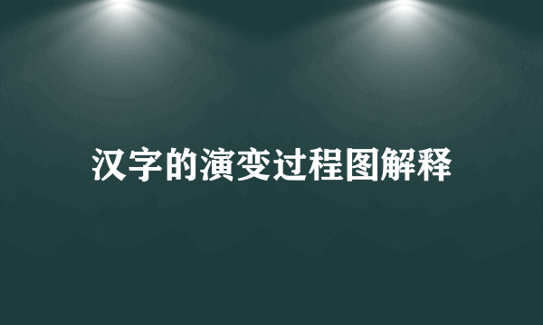 汉字的演变过程图解释