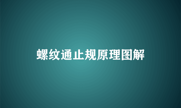 螺纹通止规原理图解
