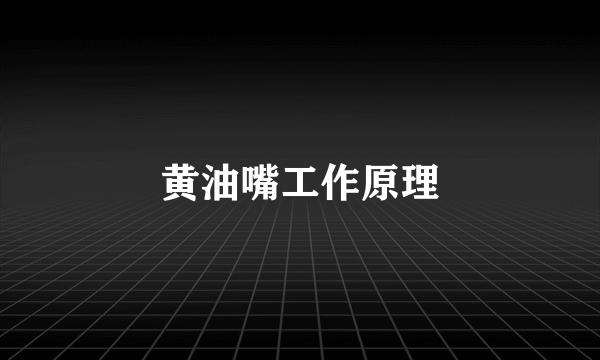 黄油嘴工作原理