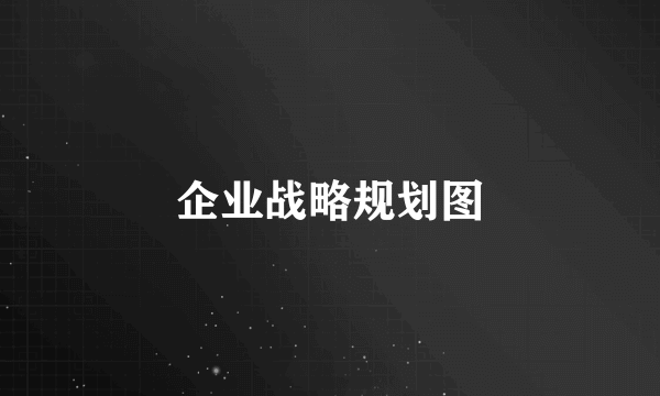 企业战略规划图