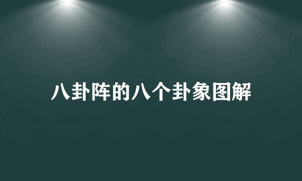八卦阵的八个卦象图解