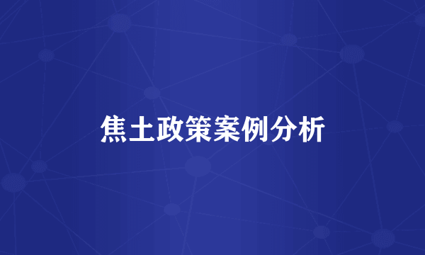 焦土政策案例分析