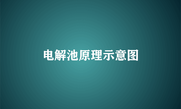 电解池原理示意图