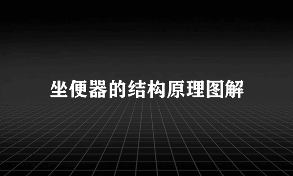 坐便器的结构原理图解