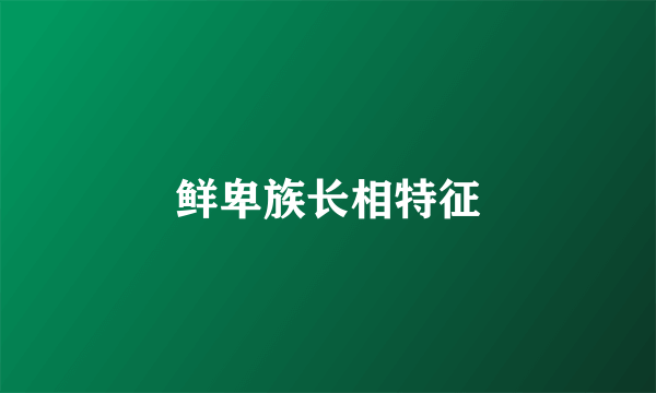 鲜卑族长相特征