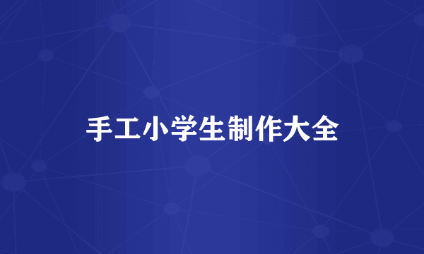 手工小学生制作大全