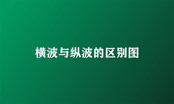 横波与纵波的区别图