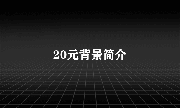 20元背景简介