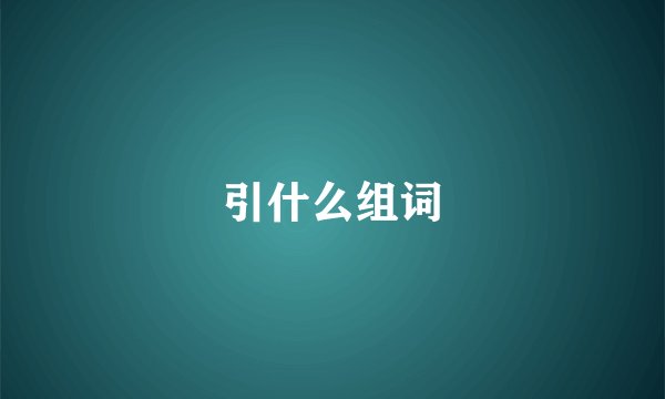 引什么组词