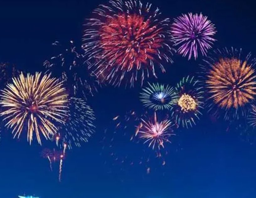 赞美烟花的简短句子