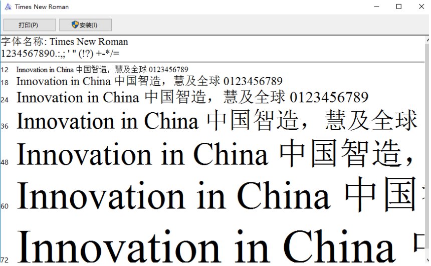 Times New Roman是什么字体啊？
