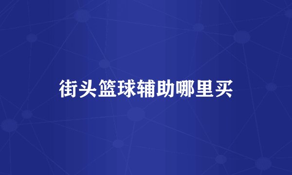 街头篮球辅助哪里买