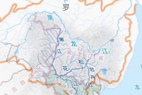 松花江途径示意图