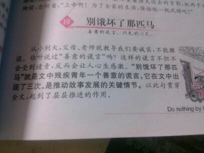 课文几次提到了“别饿坏了那匹马” 用意是什么？