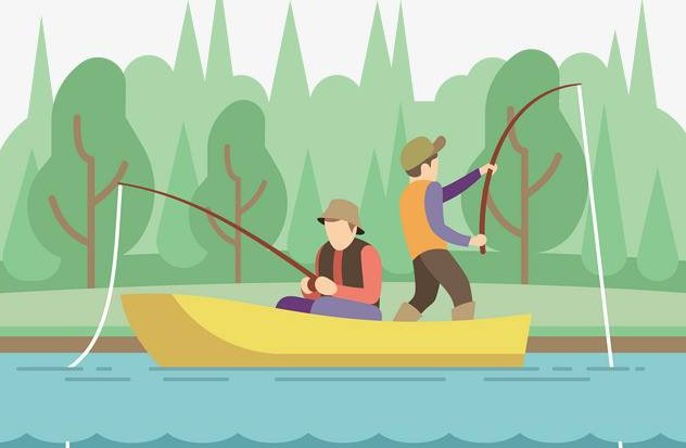 钓鱼心情好与不好各写一段话？