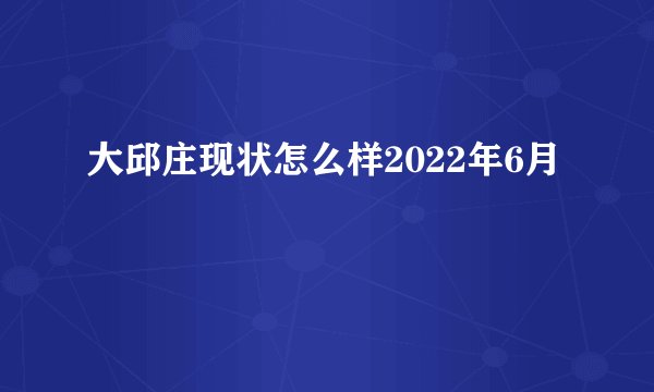 大邱庄现状怎么样2022年6月