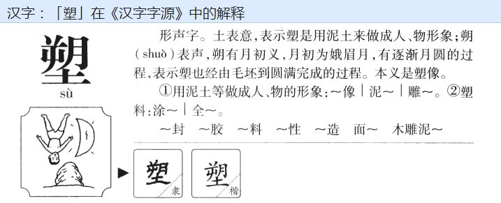 “塑”字能组成哪些词？