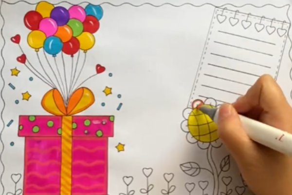 儿童感恩节怎么画简笔画