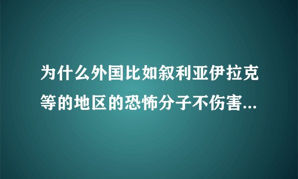 为什么外国比如叙利亚伊拉克等的地区的恐怖分子不伤害中国人？