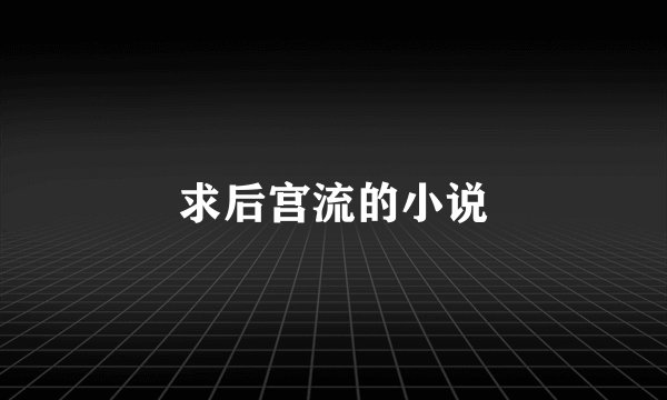 求后宫流的小说