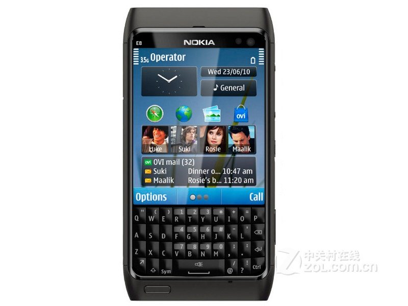 诺基亚E8的网络数据