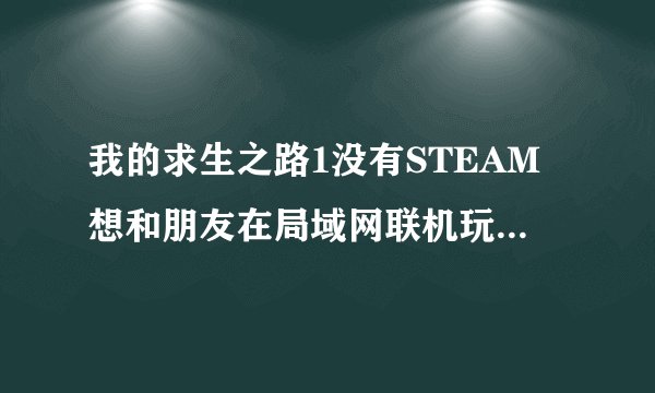 我的求生之路1没有STEAM想和朋友在局域网联机玩 要怎么弄 求详细的链接和方法~