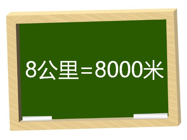 8公里是多少米