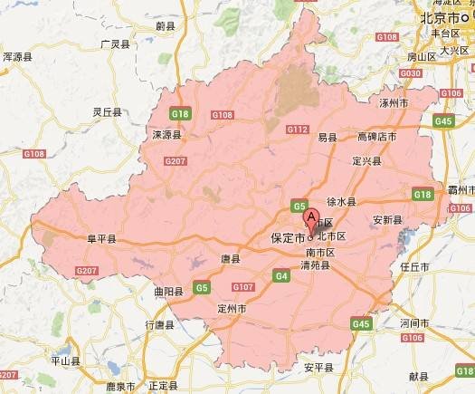 保定市北市区属于哪个区？