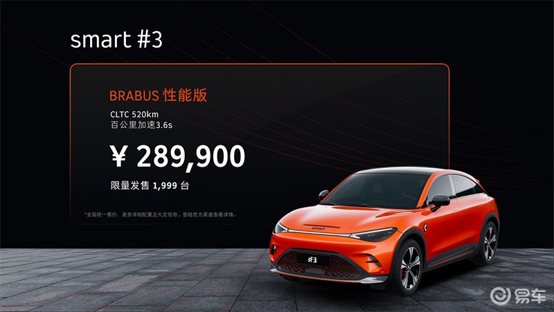 20.99万起！smart精灵#3正式上市!