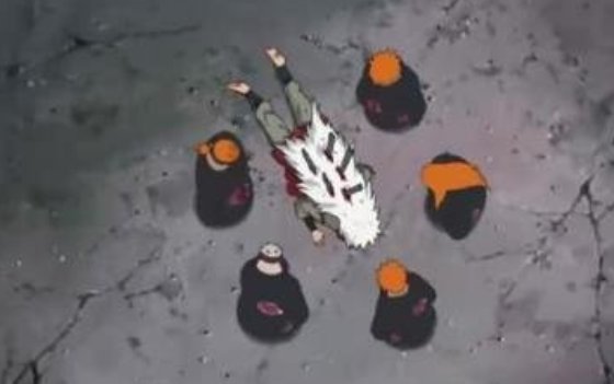 火影忍者疾风传自来也死了是那一集？