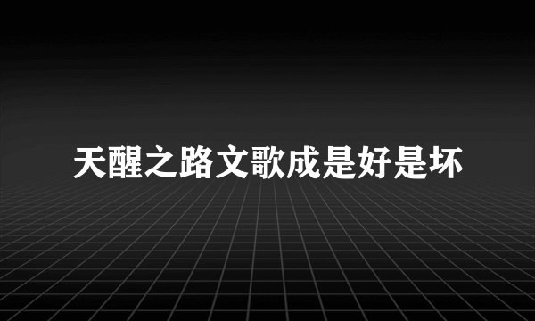天醒之路文歌成是好是坏