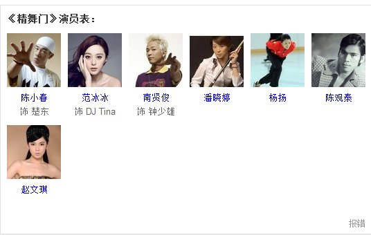 精舞门演员表