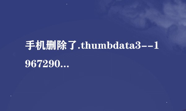 手机删除了.thumbdata3--1967290299手机没事啊