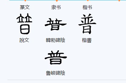 普字可以加什么偏旁