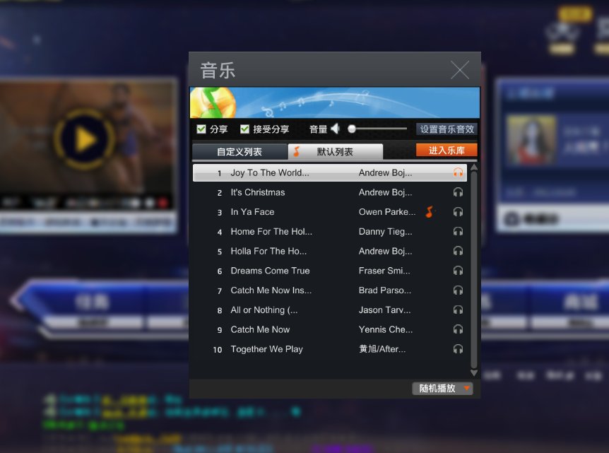 nba2kol背景音乐有几首？