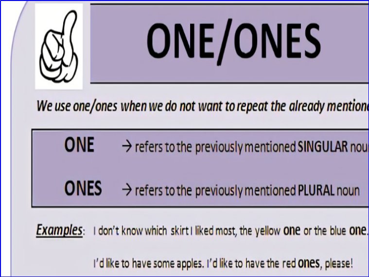 ones和one有什么区别