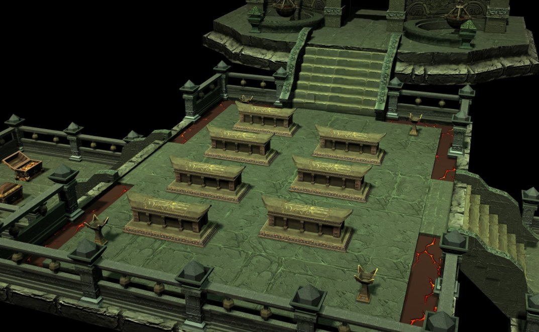 盗墓笔记中小哥在鲁殇王墓里向谁下跪的