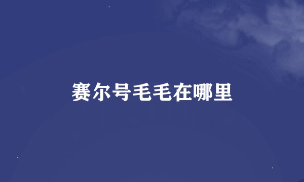 赛尔号毛毛在哪里
