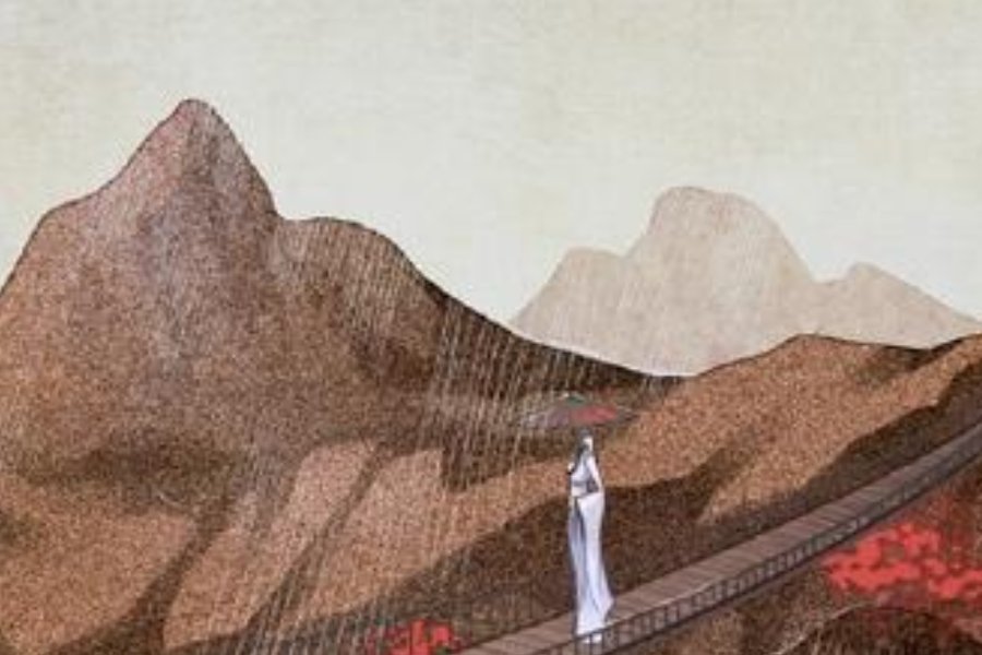 以《我的一个道姑朋友》歌词为背景编一个故事？