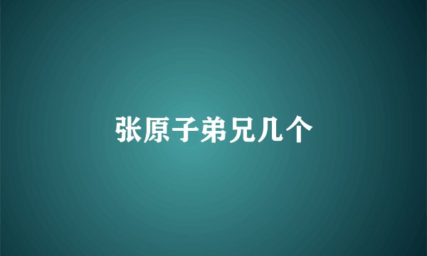 张原子弟兄几个