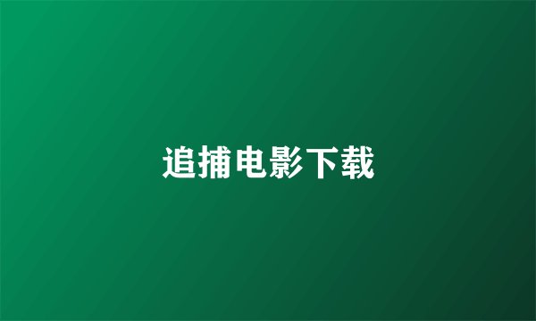 追捕电影下载