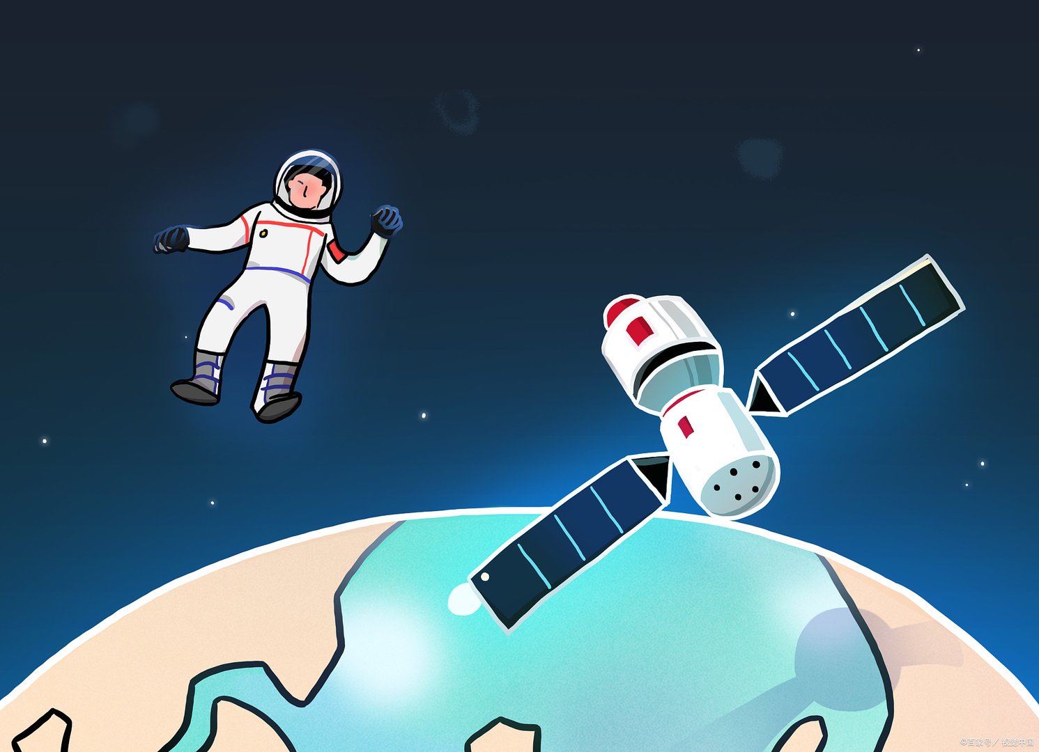 航天员进舱前向大家比心，看到这一幕你有什么感受？