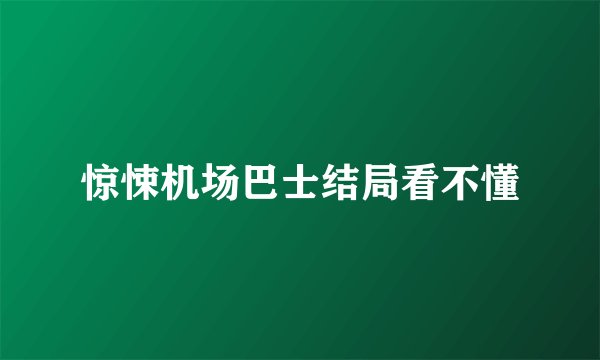 惊悚机场巴士结局看不懂