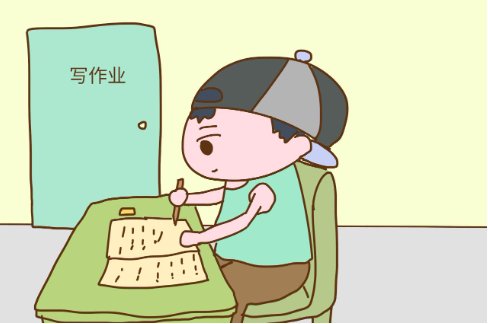 坐在紫到发黑的木棒上写作业的解释